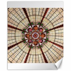 Pattern Round Abstract Geometric Canvas 16  X 20  by Pakrebo