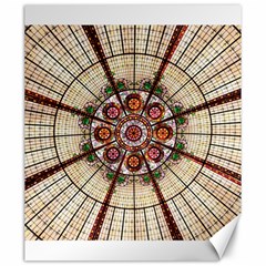 Pattern Round Abstract Geometric Canvas 20  X 24  by Pakrebo