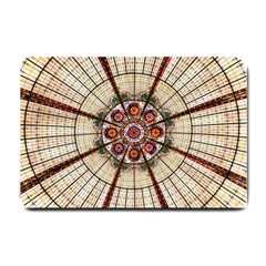 Pattern Round Abstract Geometric Small Doormat  by Pakrebo