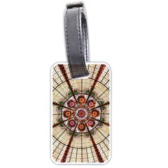 Pattern Round Abstract Geometric Luggage Tags (one Side)  by Pakrebo