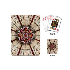 Pattern Round Abstract Geometric Playing Cards (mini) by Pakrebo