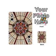 Pattern Round Abstract Geometric Playing Cards 54 (mini) by Pakrebo