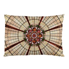 Pattern Round Abstract Geometric Pillow Case (two Sides) by Pakrebo