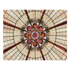 Pattern Round Abstract Geometric Double Sided Flano Blanket (large)  by Pakrebo