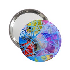 Wallpaper Stained Glass 2 25  Handbag Mirrors by Pakrebo