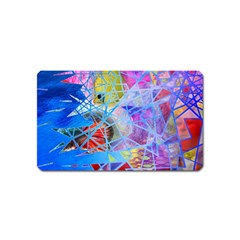 Wallpaper Stained Glass Magnet (name Card) by Pakrebo