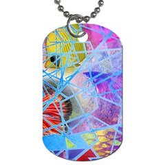 Wallpaper Stained Glass Dog Tag (two Sides) by Pakrebo