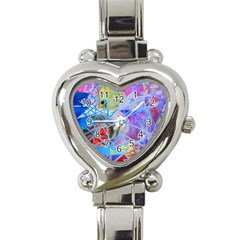 Wallpaper Stained Glass Heart Italian Charm Watch