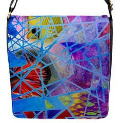 Wallpaper Stained Glass Flap Closure Messenger Bag (s) by Pakrebo