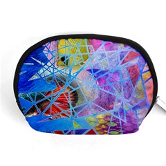 Wallpaper Stained Glass Accessory Pouch (medium) by Pakrebo