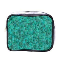 Turquoise Mini Toiletries Bag (one Side) by LalaChandra