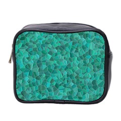 Turquoise Mini Toiletries Bag (two Sides) by LalaChandra