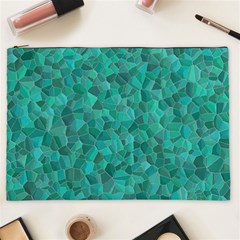 Turquoise Cosmetic Bag (xxl) by LalaChandra