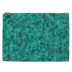 Turquoise Cosmetic Bag (xxl) by LalaChandra