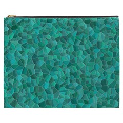 Turquoise Cosmetic Bag (xxxl) by LalaChandra