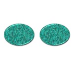 Turquoise Cufflinks (Oval) Front(Pair)