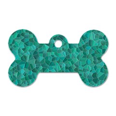 Turquoise Dog Tag Bone (two Sides) by LalaChandra