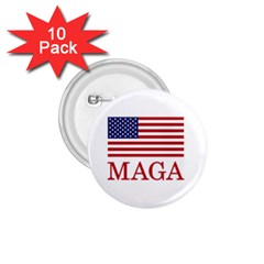 Maga Make America Great Again With Usa Flag 1 75  Buttons (10 Pack) by snek