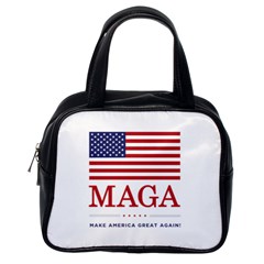 Maga Make America Great Again With Usa Flag Classic Handbag (one Side) by snek