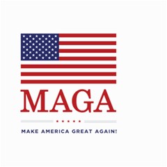 Maga Make America Great Again With Usa Flag Small Garden Flag (two Sides) by snek