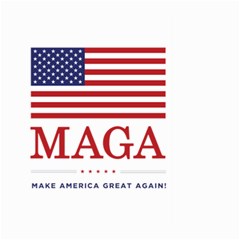 Maga Make America Great Again With Usa Flag Large Garden Flag (two Sides) by snek