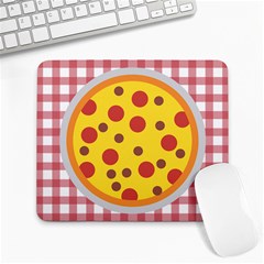 Pizza Table Pepperoni Sausage Large Mousepads by Pakrebo