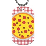 Pizza Table Pepperoni Sausage Dog Tag (One Side) Front