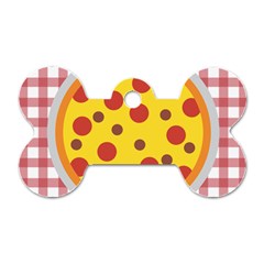 Pizza Table Pepperoni Sausage Dog Tag Bone (one Side) by Pakrebo