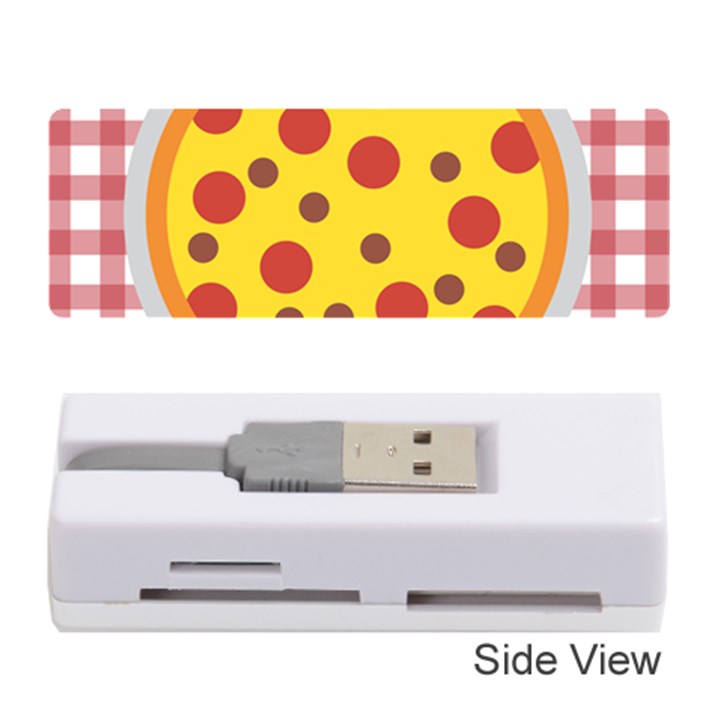 Pizza Table Pepperoni Sausage Memory Card Reader (Stick)