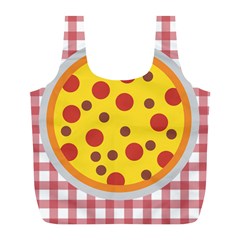 Pizza Table Pepperoni Sausage Full Print Recycle Bag (l) by Pakrebo