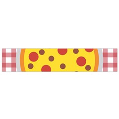 Pizza Table Pepperoni Sausage Small Flano Scarf by Pakrebo