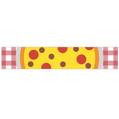 Pizza Table Pepperoni Sausage Large Flano Scarf  by Pakrebo