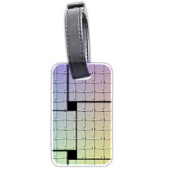 Construction Rectangle Steel Metal Luggage Tags (two Sides) by Pakrebo