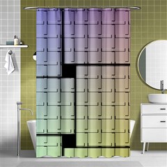 Construction Rectangle Steel Metal Shower Curtain 48  X 72  (small)  by Pakrebo