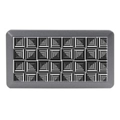 Pattern Op Art Black White Grey Memory Card Reader (mini) by Pakrebo