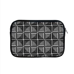 Pattern Op Art Black White Grey Apple Macbook Pro 15  Zipper Case by Pakrebo