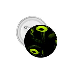 Fractal Fractals Green Ball Black 1.75  Buttons