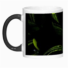 Fractal Fractals Green Ball Black Morph Mugs by Pakrebo