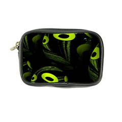 Fractal Fractals Green Ball Black Coin Purse