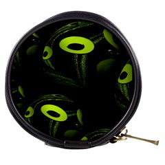 Fractal Fractals Green Ball Black Mini Makeup Bag