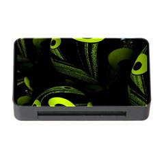 Fractal Fractals Green Ball Black Memory Card Reader with CF