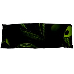 Fractal Fractals Green Ball Black Body Pillow Case (dakimakura) by Pakrebo