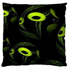 Fractal Fractals Green Ball Black Standard Flano Cushion Case (two Sides) by Pakrebo