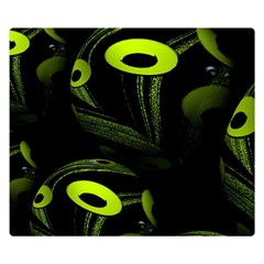 Fractal Fractals Green Ball Black Double Sided Flano Blanket (small)  by Pakrebo