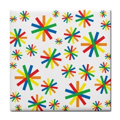 Celebrate Pattern Colorful Design Tile Coasters by Pakrebo