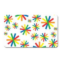 Celebrate Pattern Colorful Design Magnet (rectangular) by Pakrebo