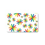 Celebrate Pattern Colorful Design Magnet (Name Card) Front