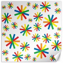 Celebrate Pattern Colorful Design Canvas 12  X 12  by Pakrebo