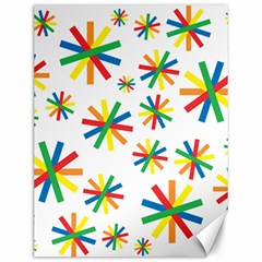 Celebrate Pattern Colorful Design Canvas 12  X 16  by Pakrebo