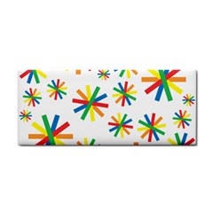 Celebrate Pattern Colorful Design Hand Towel by Pakrebo